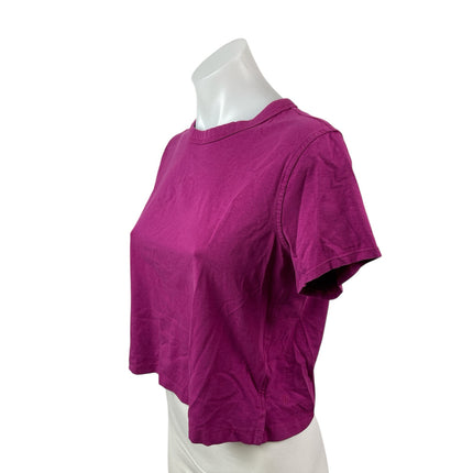 Lululemon Women's Pink Short Sleeve Crew Neck Boxy Athletic T Shirt Tee Top Sz 4