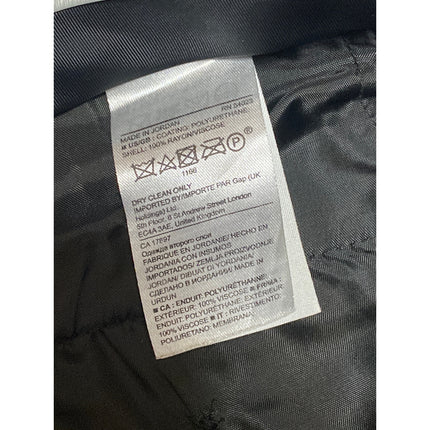 Banana Republic Womens Black Faux Leather Vegan Straight Trousers Pants Size 2