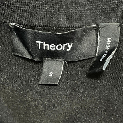Theory Mens Black Collared Short Sleeve Performance Golf Polo Shirt Top Size S