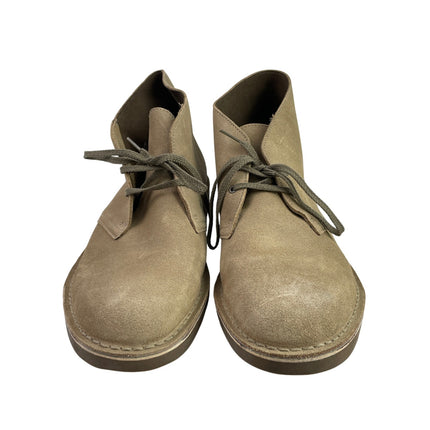 Clarks Originals Desert Taupe Beige Suede lace Up Round Toe Ankle Boots Size 11
