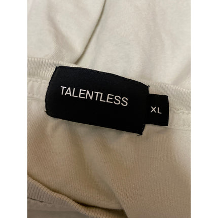 Talentless Men's Beige Crew Neck Short Sleeve Casual Tee Basic T-Shirt Top Sz XL