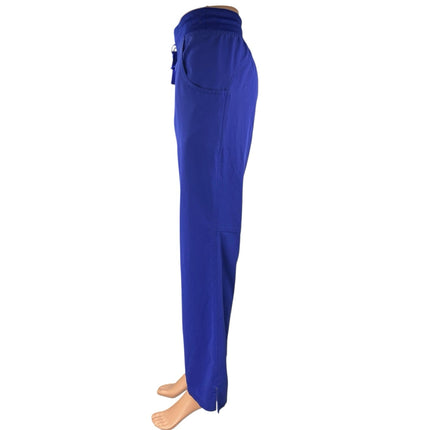 Figs Women's Blue Straight Doctor Nursing Medical Scrub Sweat Pants Size M