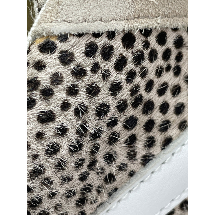 Madewell Sidewalk Unisex Spot Dot Calf Hair Low Top Sneakers Shoes Size W8 M6.5