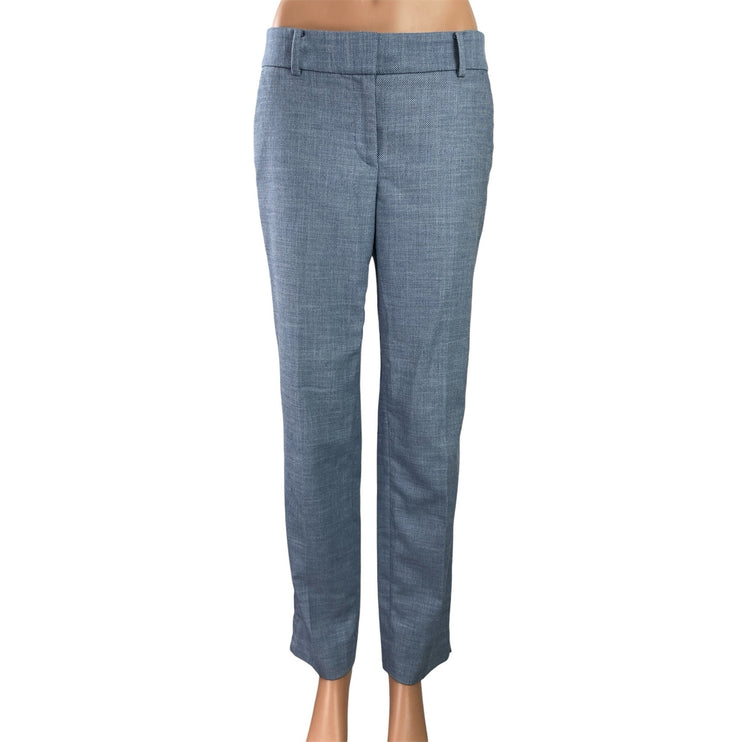 Talbots Hampshire Women's Blue Mid Rise Straight Leg Ankle Trousers Pants Size 2