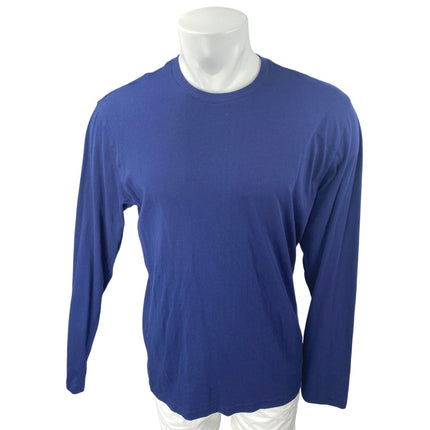 Polo Ralph Lauren Men's Blue Long Sleeve Crew Neck Classic Tee Shirt Top Size M