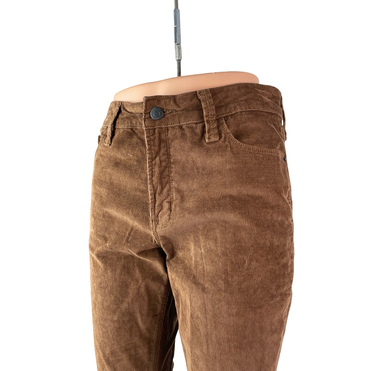 Old Navy Rockstar Corduroy Women's Brown High Rise Skinny Trousers Pants Size 6