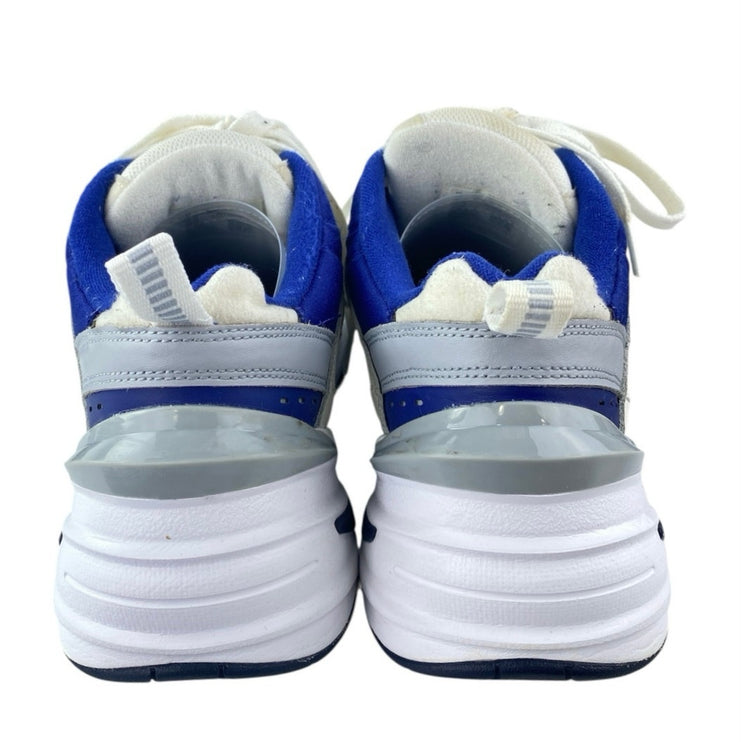 Nike M2K Tekno Men's White Blue Lace Up Low Top Athletic Sneakers Shoes Size 11