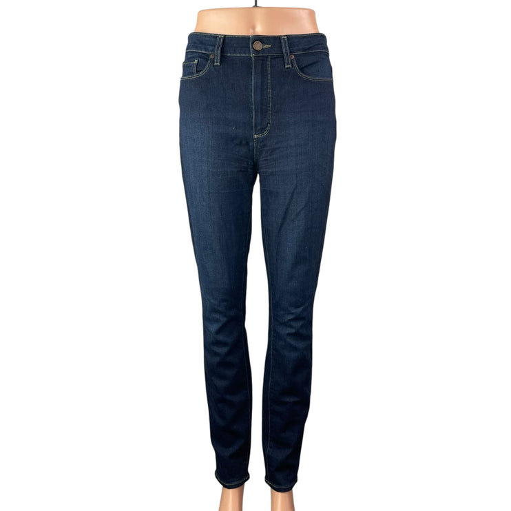 Paige Women's Blue Dark Wash High waisted Slim Fit Skinny Denim Jeans Pants 30