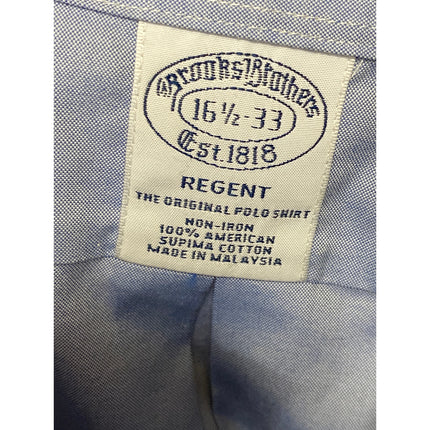 Brooks Brothers Regent Mens Blue Pocket Long Sleeve Button Up Dress Shirt Top 16