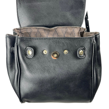 Urban Expressions Black Pebble Faux Leather Vegan Kelly-style Backpack One Size