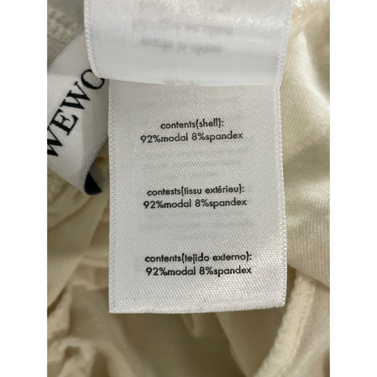 Weworewhat Women's White Pleated High Rise Lounge Sleepwear Pajamas Pants Size S