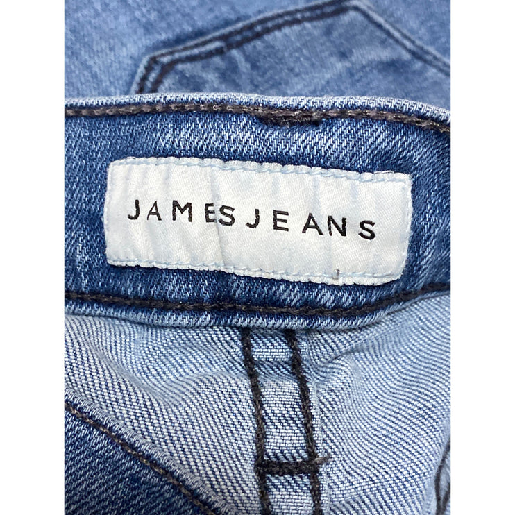 James Jeans Shayebel Flat Women's Blue High Ride Flared Bootcut Denim Jeans 28