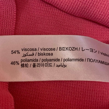 Zara Women's Pink Sleeveless High Neck Racerback Sports Bra Crop Tank Top Size S