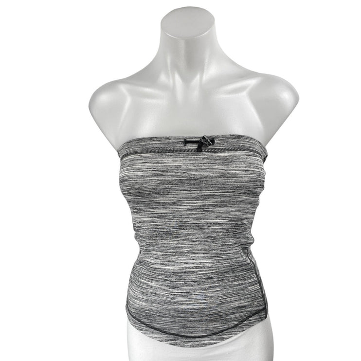 Lululemon Women's Gray Heather Strapless Sleeveless Tube Bandeau Top Size 0