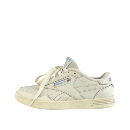 Reebok CLUB MEMT Women's Cream White Leather Lace Up Low Top Sneakers Shoes Sz 8