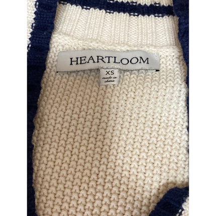 Heartloom Kian Women's Cream V Neck Long Sleeve Wrap Sweatshirt Sweater Top XS