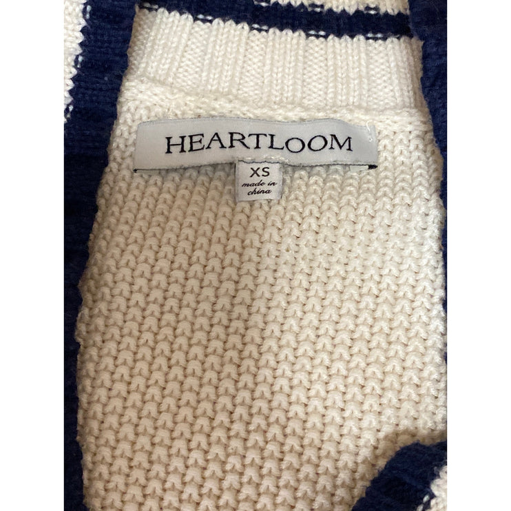 Heartloom Kian Women's Cream V Neck Long Sleeve Wrap Sweatshirt Sweater Top XS