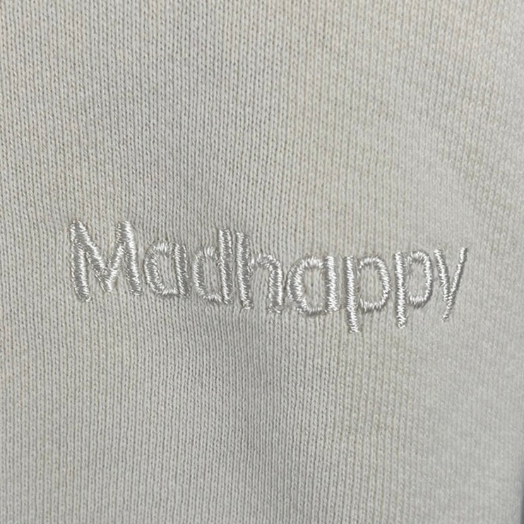 Madhappy Women's White High Rise Fleece Pocket Tapered Jogger Sweat Pants Size S