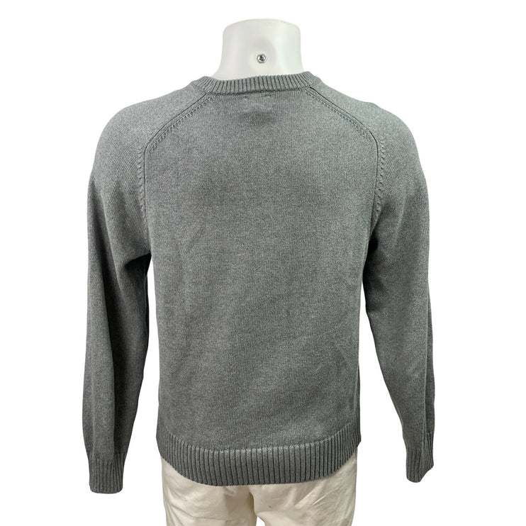 J.Crew Men's Gray Long Sleeve Knit Crew Neck Pullover Sweatshirt Sweater Top M