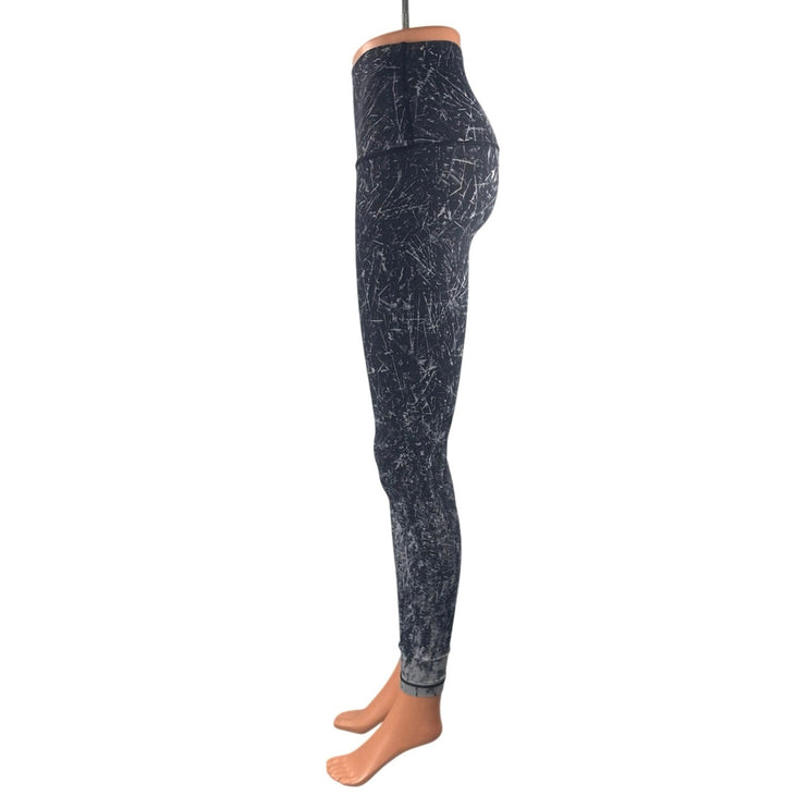 Lululemon Wunder Under Black Mid Rise Yoga Workout Athletic Leggings Pants Sz 2