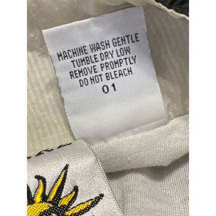 Solare Sporta Men's Black Multicolor Ful Zip Long Sleeve Windbreaker Jacket Sz M