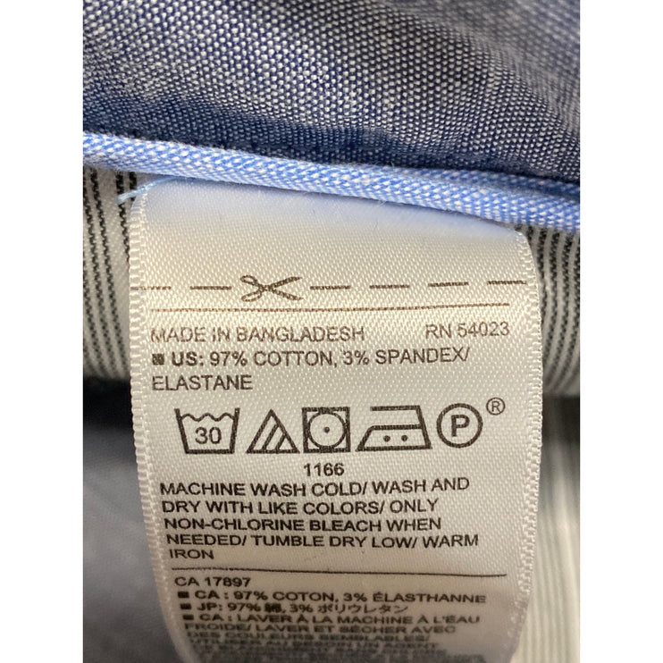 NEW Banana Republic Mason Men's Blue Tapered Chino Khaki Trousers Pants Size 35