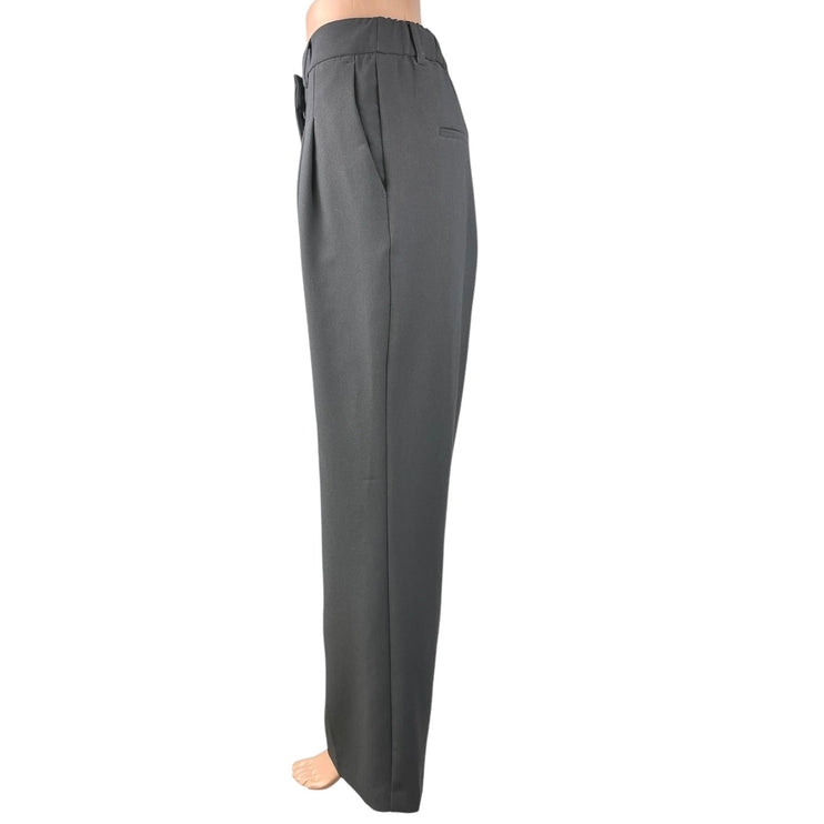 Joie Women's Gray Pleated Straight High Waist Ankle Trousers Dress Pants Size 4