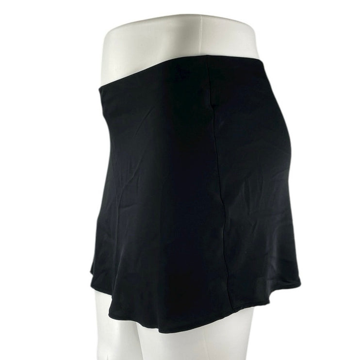 Abercrombie & Fitch Women's Black Low Waist Straight Pencil Mini Skirt Size L