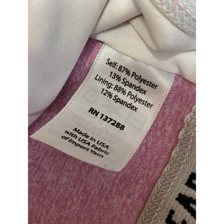 Year of Ours Pink Sleeveless Yoga Gym Athletic Activewear Crop Tank Sports Bra M