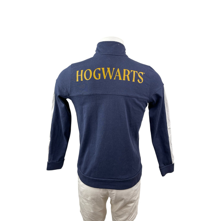 Harry Potter Hogwarts Draco Men's Blue Full Zip Long Sleeve Sweatshirt Top Sz M