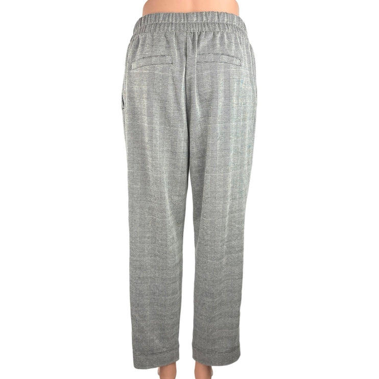 A New Day Women's Gray Elastic Waist Straight Leg Pull On Trouser Pant Size S