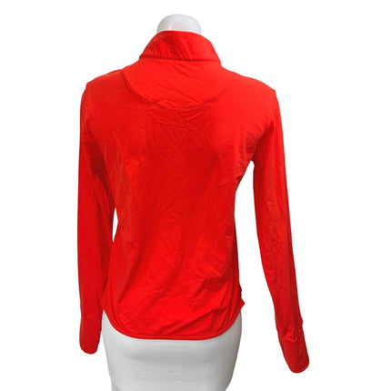 All Access x Bandier Women's Red Long Sleeve Quater Zip Athletic Top Size M