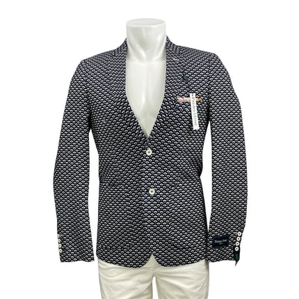 NEW Paisley & Gray Men's Black White Floral Geometric Slim Blazer Coat Jacket M