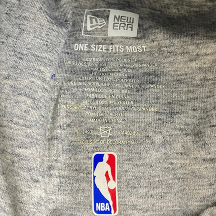 New Era New York Knicks NBA Blue Orange Embroidered Logo Pom Pom Beanie Hat OS