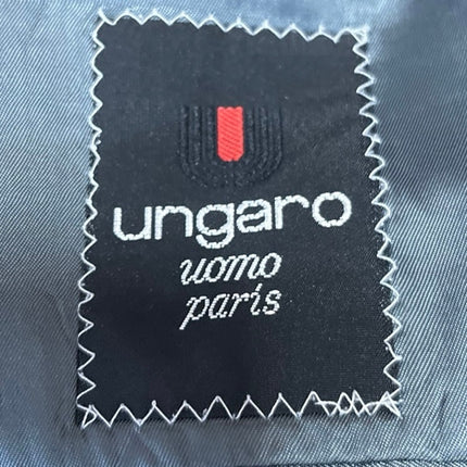 Ungaro 100% Wool Men's Green Double Breasted Long Sleeve Coat Blazer Jacket US M