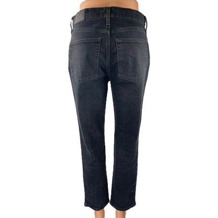 Everlane Original Cheeky Women's Black Straight High Waist Denim Jeans Pants 27