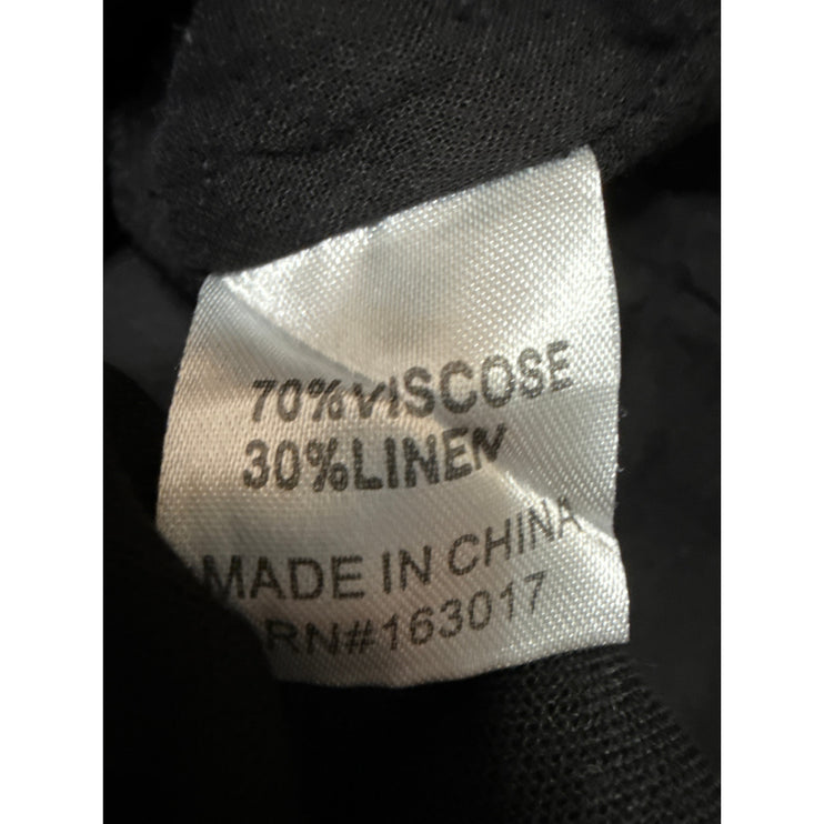 Princess Polly Black Short Sleeve Square Neck Back Zip Mini A Line Dress Size 4