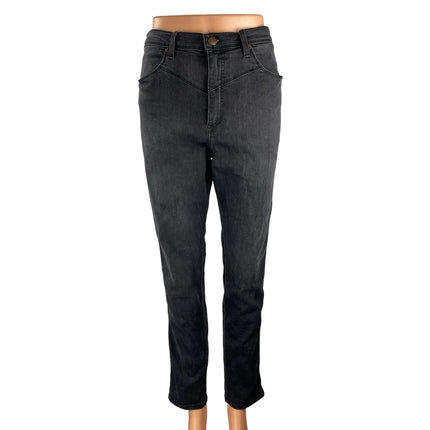 Free People Women's Gray High Rise Slim Fit Skinny Mom Denim Jeans Pants Size 31