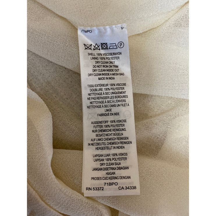 NEW French Connection Riviera Mist Cream Sequin Sleeveless A-line Midi Dress 0