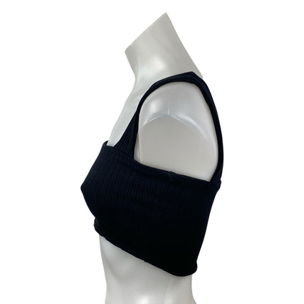 Farm Rio Women's Ribbed Knit Square Neck Sleeveless Brami Cami Crop Top Size S