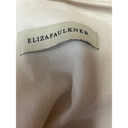 ElizaFaulkner Beige 100% Linen Sleeveless Cami Camisole Tank Mini Dress One Size