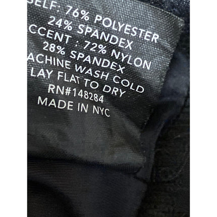 Terez Women's Blue Graphic Print Racer Back Yoga Athletic Sports Bra Crop Top XS