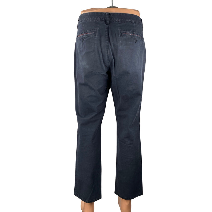 Bonobos Men's Navy Blue Tapered Straight Mid Rise Chino Denim Jeans Size 35