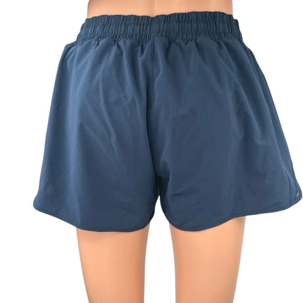 Lululemon Women's Blue High Waist Mesh Trim Running Athletic Shorts Size 10