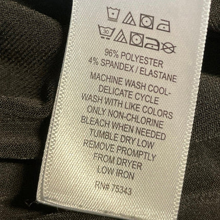Tahari Women's Black Tie Neck Bow Sleeveless Tank Shirt Work Blouse Top Size L
