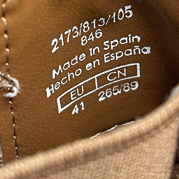 ZARA Womens Brown Suede Side Gore Chunky Sole Round Toe Ankle Chelsea Boots 10.5