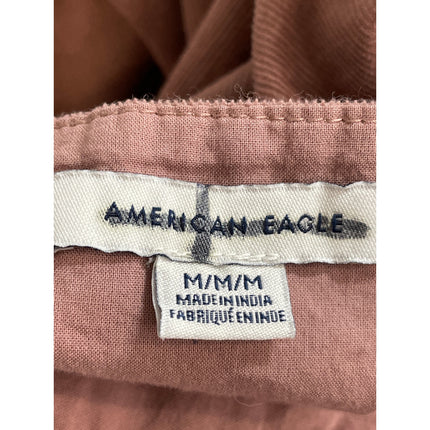 American Eagle Corduroy Square Neck Sleeveless Button Overall Jumpsuit Romper M