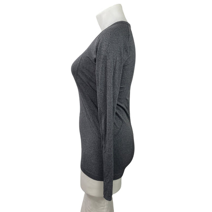 Lululemon Swiftly Tech Gray Long Sleeves Thumbholes Athletic Tee T-shirt Top 10