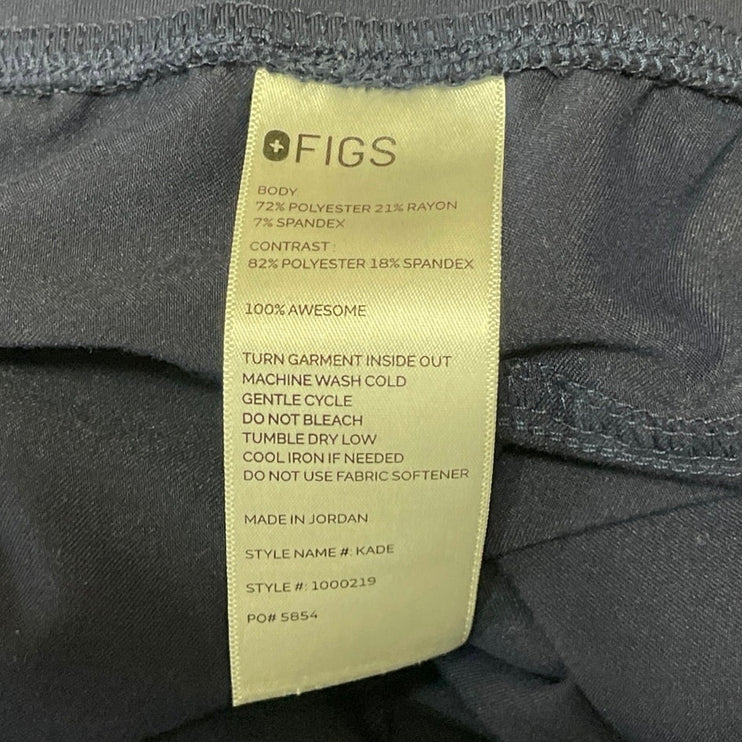FIGS Kade Navy Blue Drawstring Straight Medical Nurse Cargo Scrub Pants Size XXL