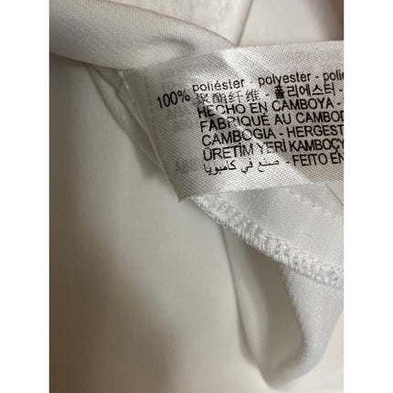 Zara Women's White Silky Satin Collared Long Sleeve Button Down Shirt Top Size M